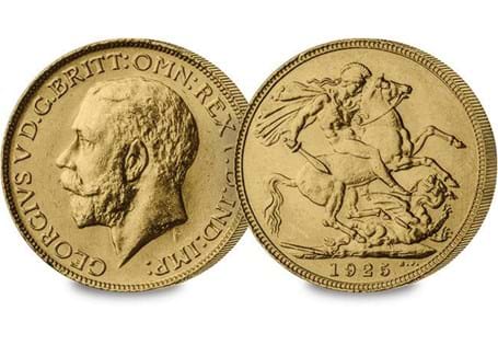 One of the most unusual sovereigns issued by the London Mint, as it was actually struck a quarter of a century later in the reign of George VI. 