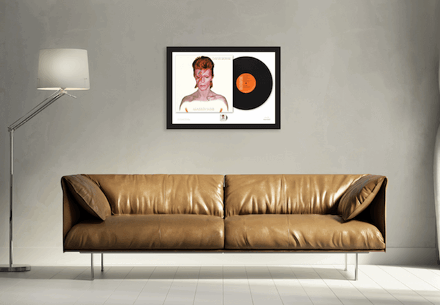 Alladin Sane Framed Vinyl Stamps Sofa