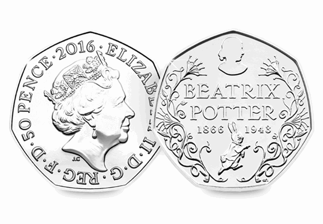 UK 2016 Beatrix Potter 50p