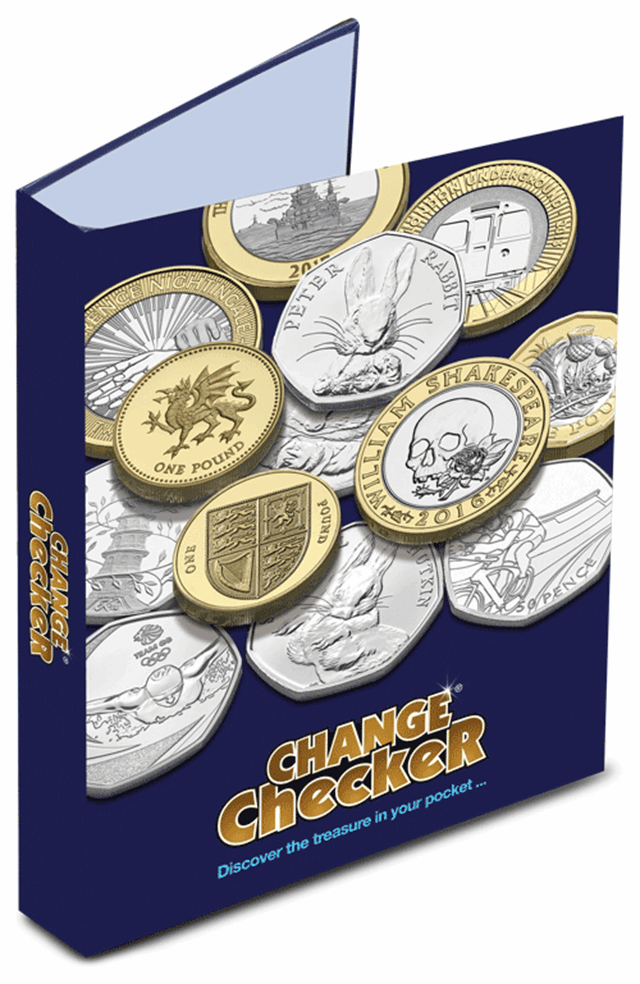 Official Change Checker Collector’s Album Empty