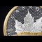 TWC Canada 2018 Maple Leaf 30th Gold Plated 2oz Silver Coin Close Up