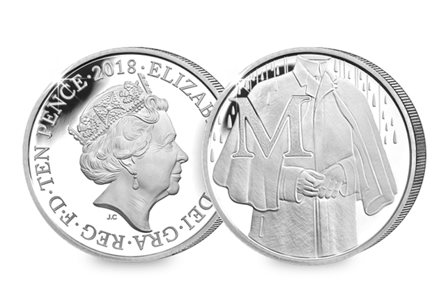 UK 'M' Silver Proof 10p Reverse and Obverse