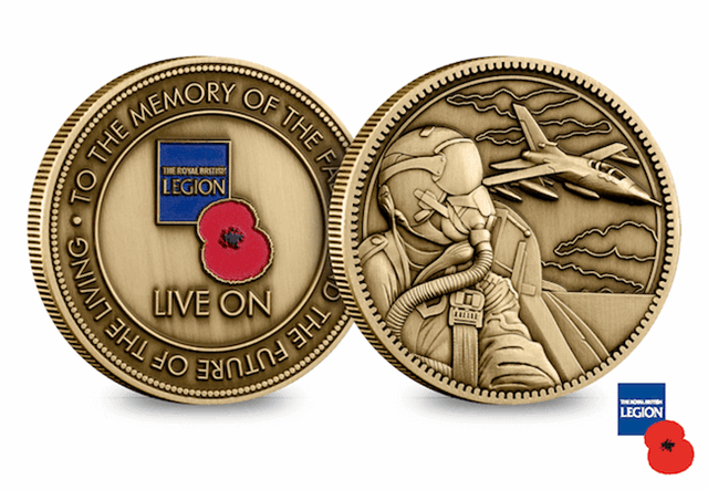 2018 Live On Commemorative Medals Modern Raf Obverse Reverse