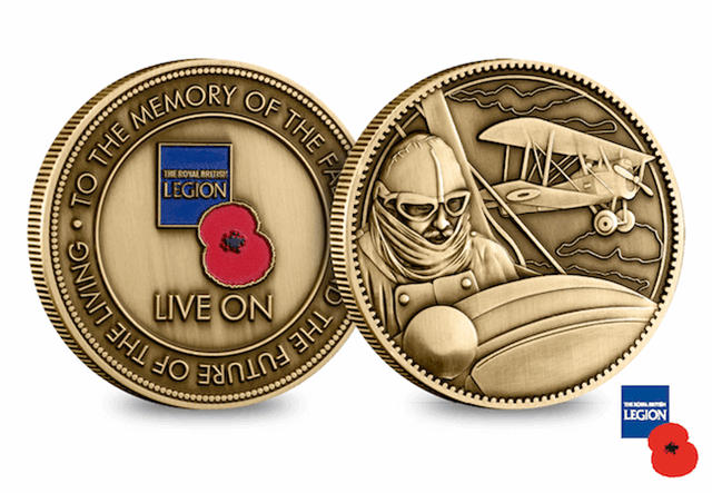 2018 Live On Commemorative Medals Wwi Raf Obverse Reverse