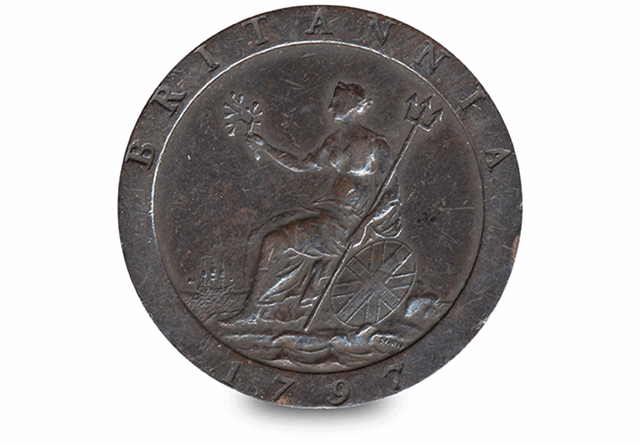 George Iii Cartwheel Penny Reverse