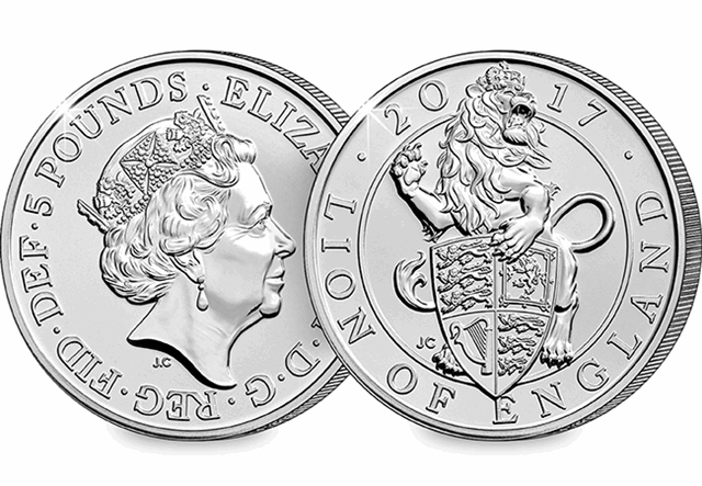 Change Checker 5 Pound Coin Image Lion Of England 1