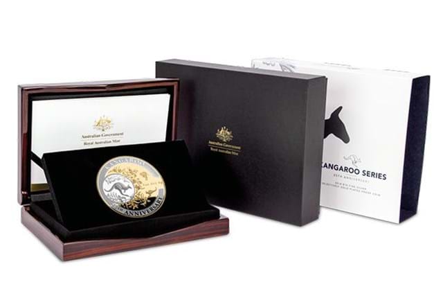 Dn Australia 2018 Kangaroo 25Th Anniversary 5Oz Silver Proof Coin Product Images6