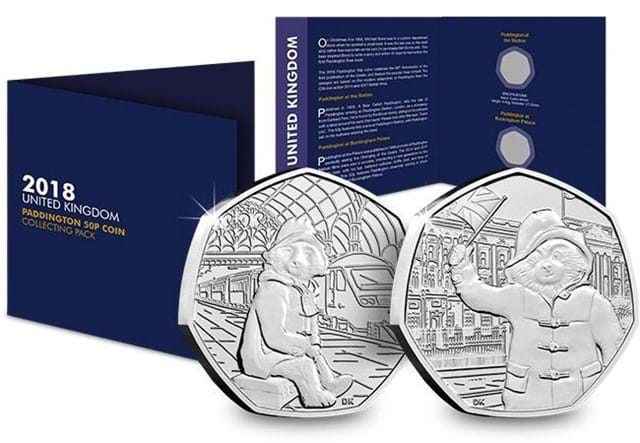 Change-Checker-UK-2018-Paddington-Bear-CuNi-BU-50p-Coins-in-Pack