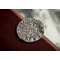 Edward I Silver Penny with red and white background