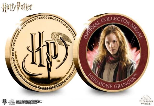 The Official Hermione Granger Medal Obverse and Reverse