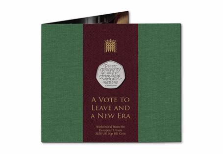 The Brexit 50p has been issued by The Royal Mint to mark the historic day the UK left the EU on 31.01.20. It comes presented in its bespoke Royal Mint presentation pack.