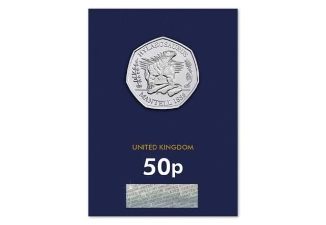 2020 UK Hylaeosaurus CERTIFIED BU 50p Reverse in Change Checker Card