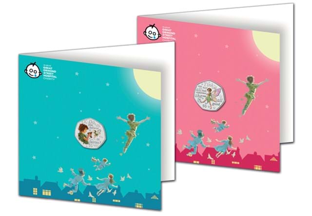 2020 Peter Pan & Tinker Bell 50p Notecard Pair