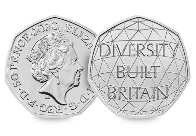 Diversity 50p obverse and reverse
