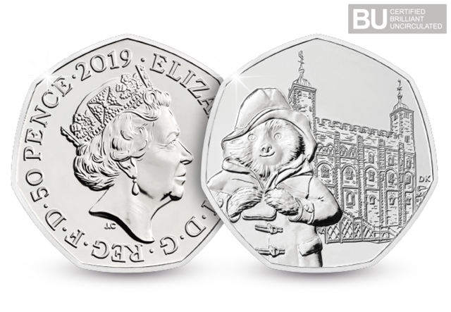 Paddington at The Tower 2019 UK 50p Obverse and Reverse