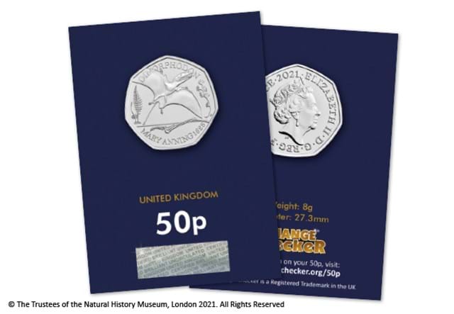 2021 Dimorphodon BU 50p Obverse and Reverse in Change Checker Pack