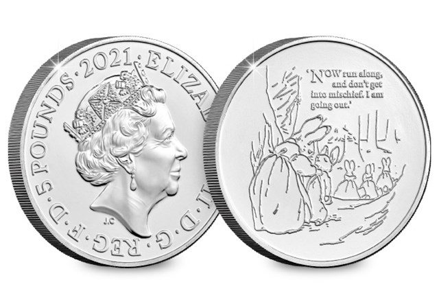 2021 UK Tales of Peter Rabbit CERTIFIED BU £5 both sides