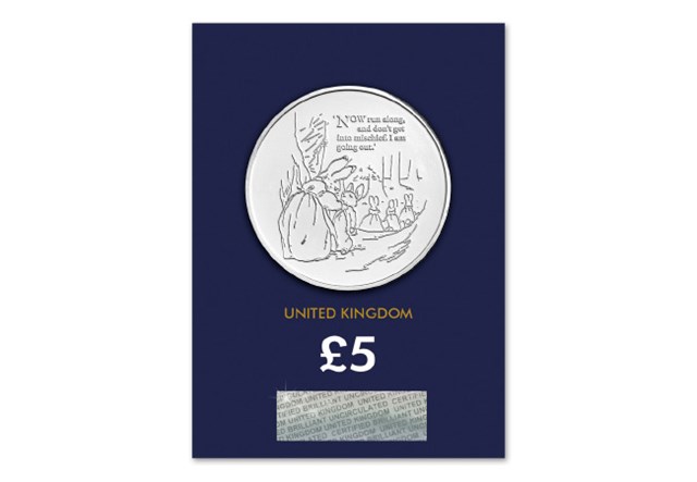2021 UK Tales of Peter Rabbit CERTIFIED BU £5 reverse in Change Checker packaging