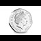 The RBL Centenary Brilliant Uncirculated 50p Obverse