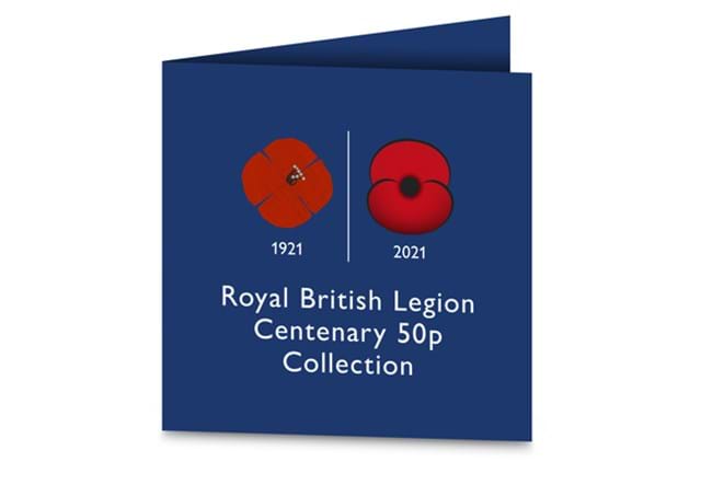 The RBL Centenary BU 50p Set front of pack