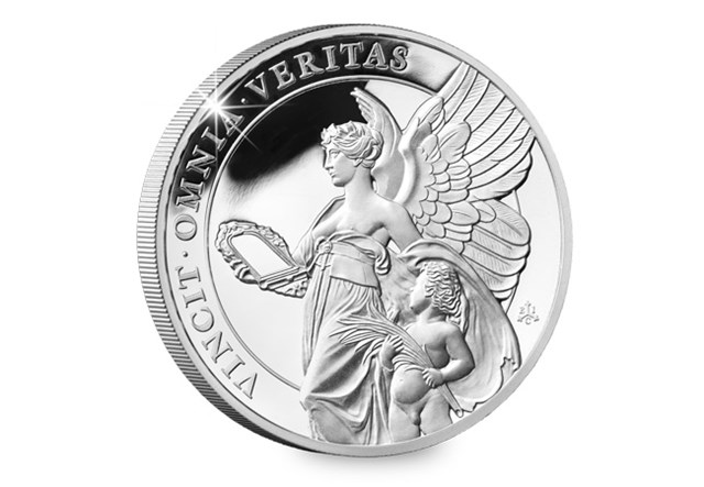 East India Company 2021 'Truth' Queen's Virtues 1oz Silver Proof Coin reverse