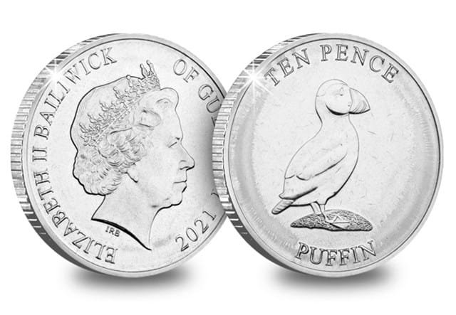 The Coastal Wildlife Uncirculated 10p Set Puffin Obverse and Reverse