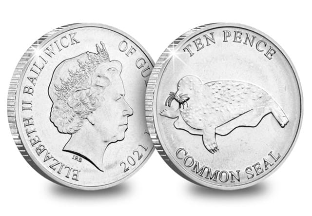 The Coastal Wildlife Uncirculated 10p Set Common Seal Obverse and Reverse