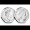 QEII 95th Birthday BU 50p Set 1960 Obverse and Reverse