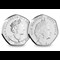 QEII 95th Birthday BU 50p Set 1980 Obverse and Reverse