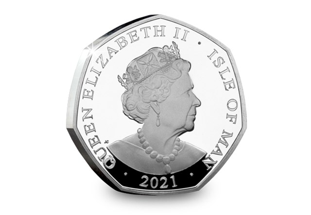 QEII 95th Birthday Silver Proof 50p Obverse