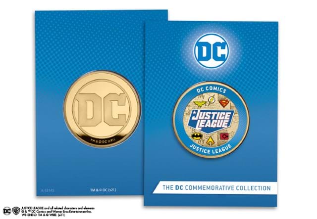 DC Justice League full colour Commemorative in the packaging