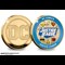 Both sides of DC Comic Justice League Colour Medal