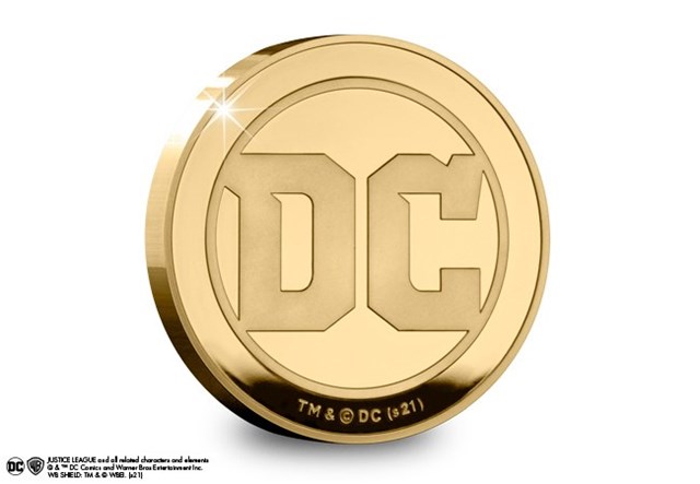 Obverse of DC Comic Justice League Colour Medal