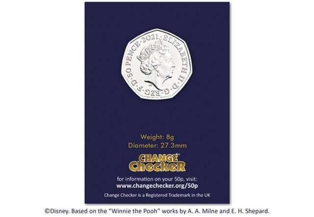 Owl BU 50p obverse in Change Checker packaging