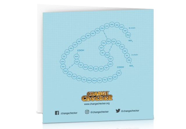 2021 UK Discovery of Insulin 50p Display Card Back