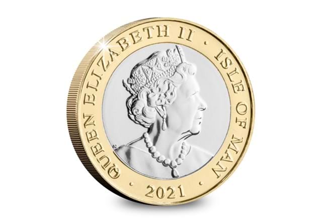 2021 Isle of Man Christmas Nativity £2 Obverse
