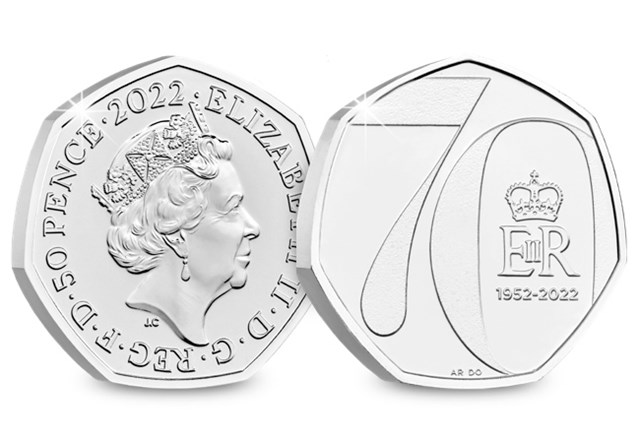 Platinum Jubilee 50p Obverse and Reverse