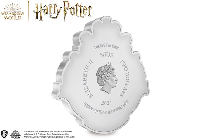 The Hogwarts Crest 1oz Silver Coin Obverse
