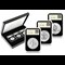 The Queen Mother Elizabeth DateStamp™ in display box with close-up of capsules
