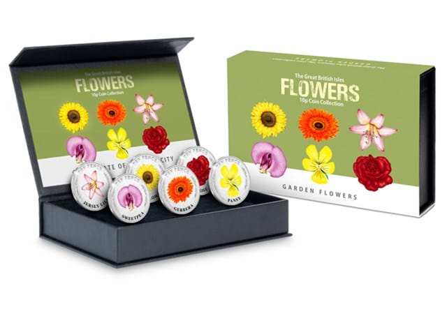 Garden Flower 10p set in box