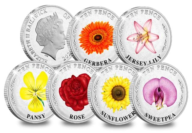 Garden Flower 10p set reverses