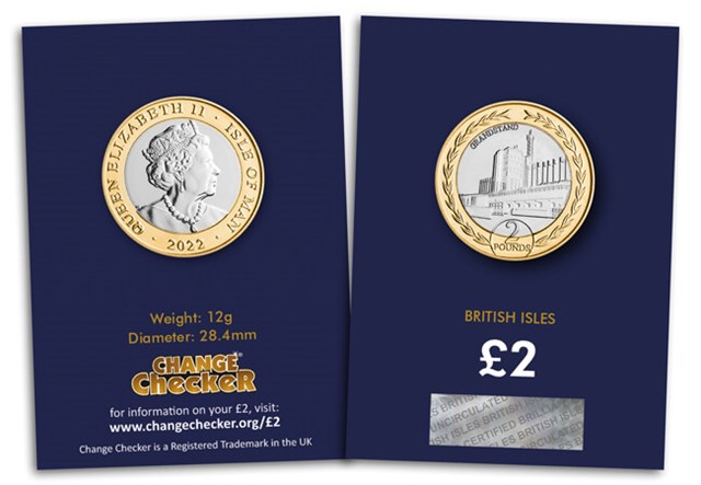 AT Isle Of Man TT Coin 2 OBV/REV in CBU card