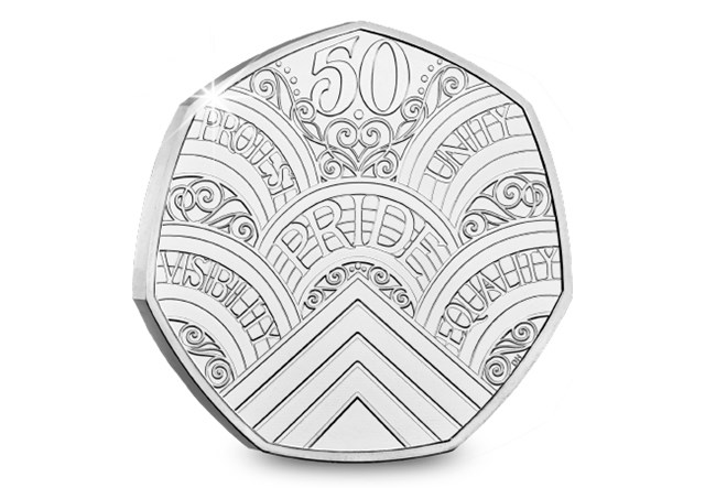 2022 UK Pride BU 50P Reverse