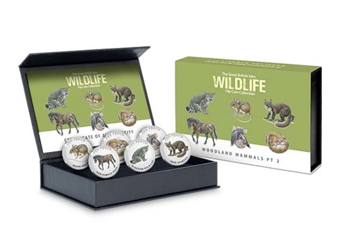 JG 2022 Guernsey Mammals P.2 BU COLOUR 10P Coinc In Box With Carton