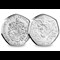 Dracula BU Non Colour 50P Set Wolf Obverse Reverse