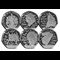 Dracula Silver Black Proof 50P Set