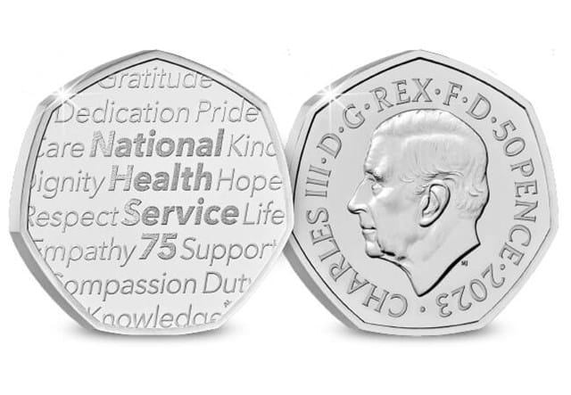 2023 UK Commemorative Coin Set NHS Obverse Reverse