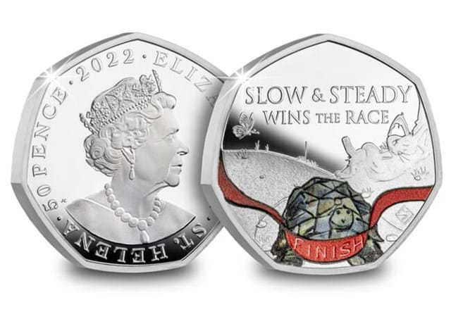EIC Aesop's Fables Bundle The Hare And The Tortoise Obverse Reverse