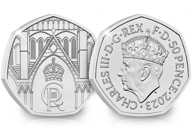 Coronation BU 50p Obverse Reverse