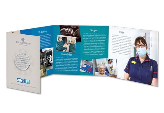 75 Years Of The NHS 50P BU Pack Inside